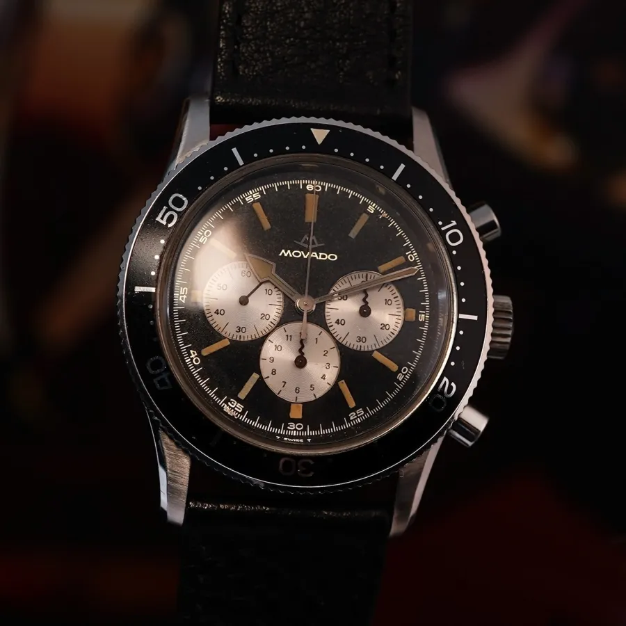 Movado Super Sub Sea 95-704-541 M95 Chrono - Galvanic-Oberfläche mit natürlicher Patina