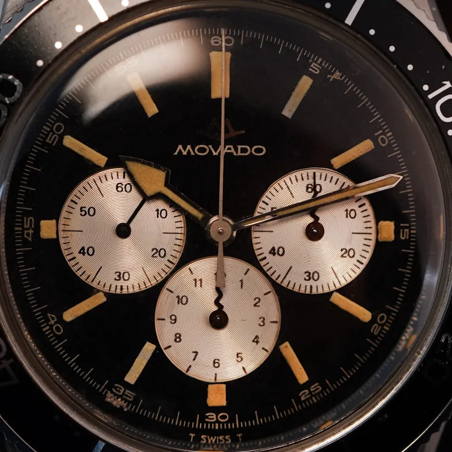 Movado Super Sub Sea 95-704-541 M95 Chrono - Reverse-Panda-Zifferblatt