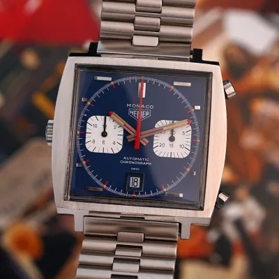 Heuer Monaco 1133B Blue - Steve McQueen
