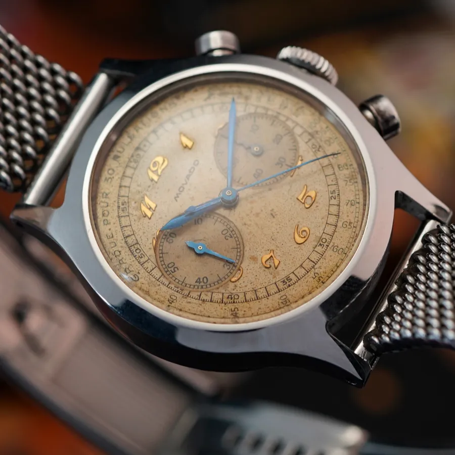 Movado M90 Chronograph 19008 Tasti Tondi - blaue Metallic-Zeiger