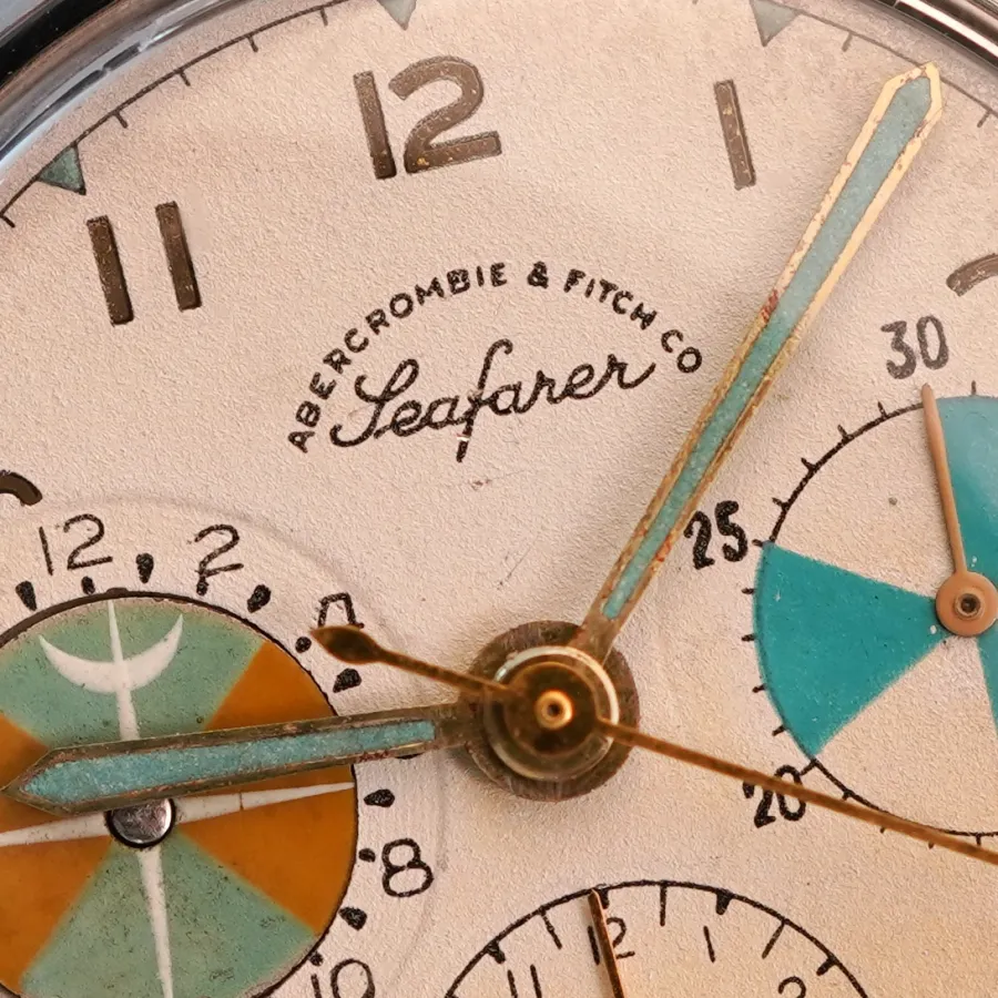 Heuer A&F Seafarer 2444 - originales Zifferblatt in hervorragendem Zustand