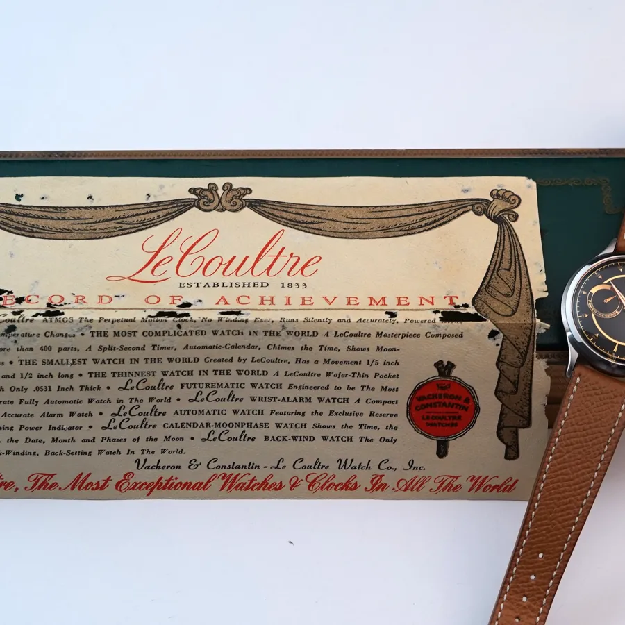 LeCoultre Futurematic E501 Box und Papiere - originales Papier aus den 1950ern