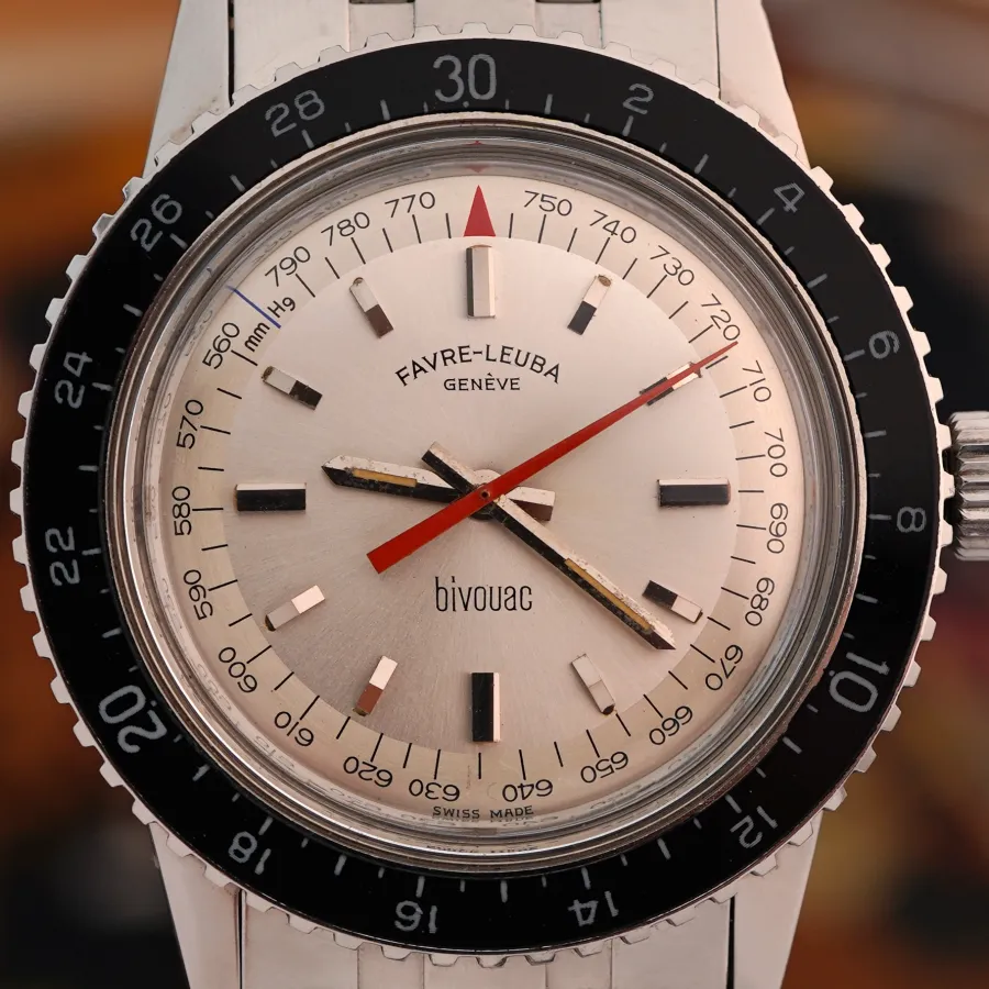 Favre Leuba Bivouac 53203 Mint Condition - flawless silver dial