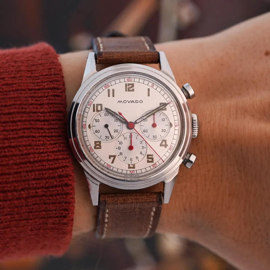 Movado M95 Chronograph 19038 - Borgel Case - perfect proportions for the wrist