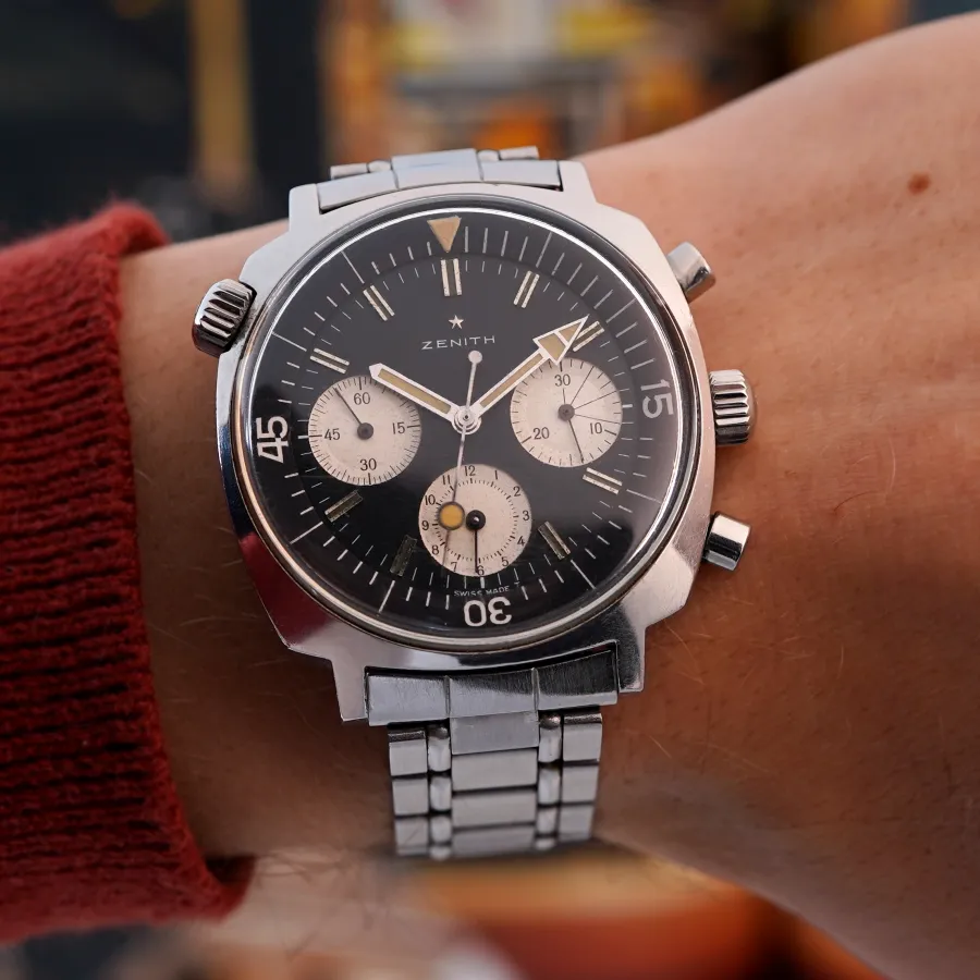 Zenith Super Sub Sea A3736 Reverse Panda - rare chronograph with a charming vintage look