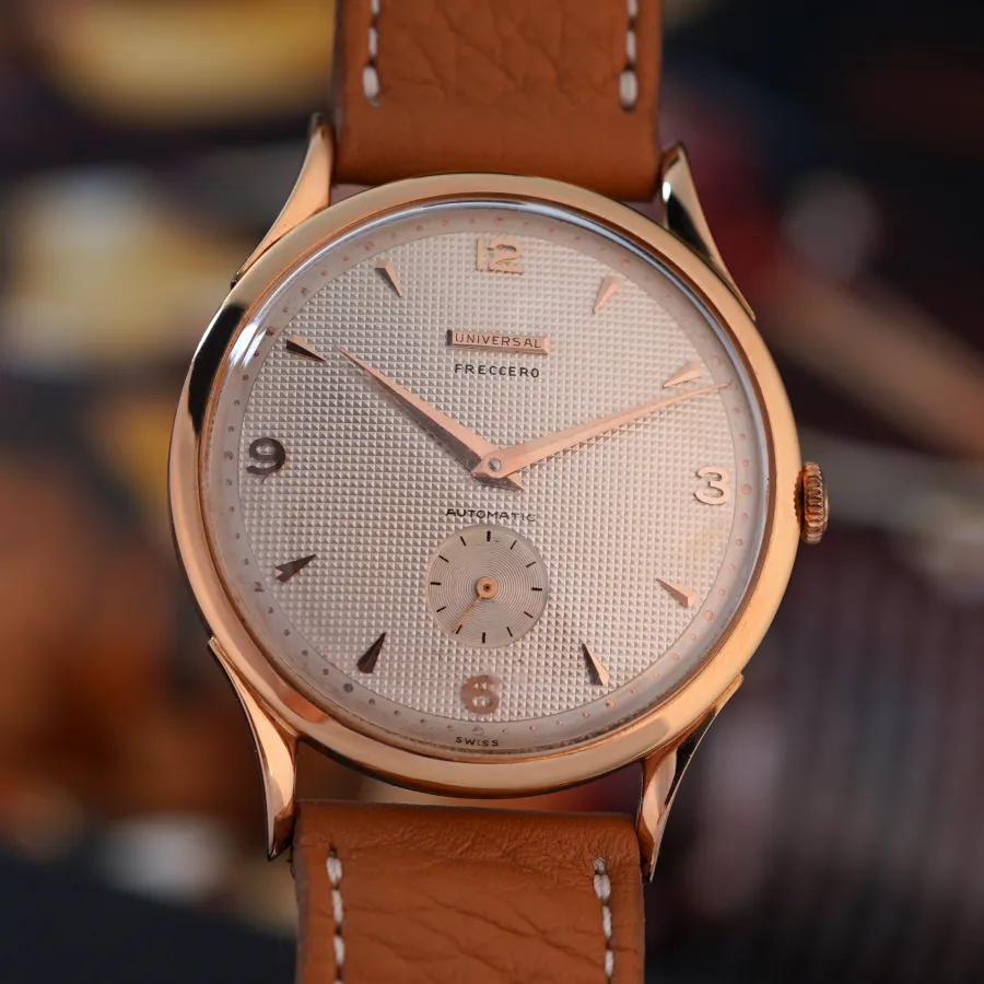 Universal Genève Freccero 10002 Honeycomb Dial - ultra-seltene Universal Geneve Armbanduhr aus dem Jahr 1950
