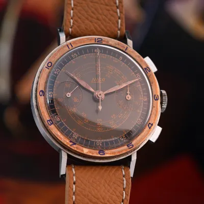 Niga Chronograph Copper Gilt Dial