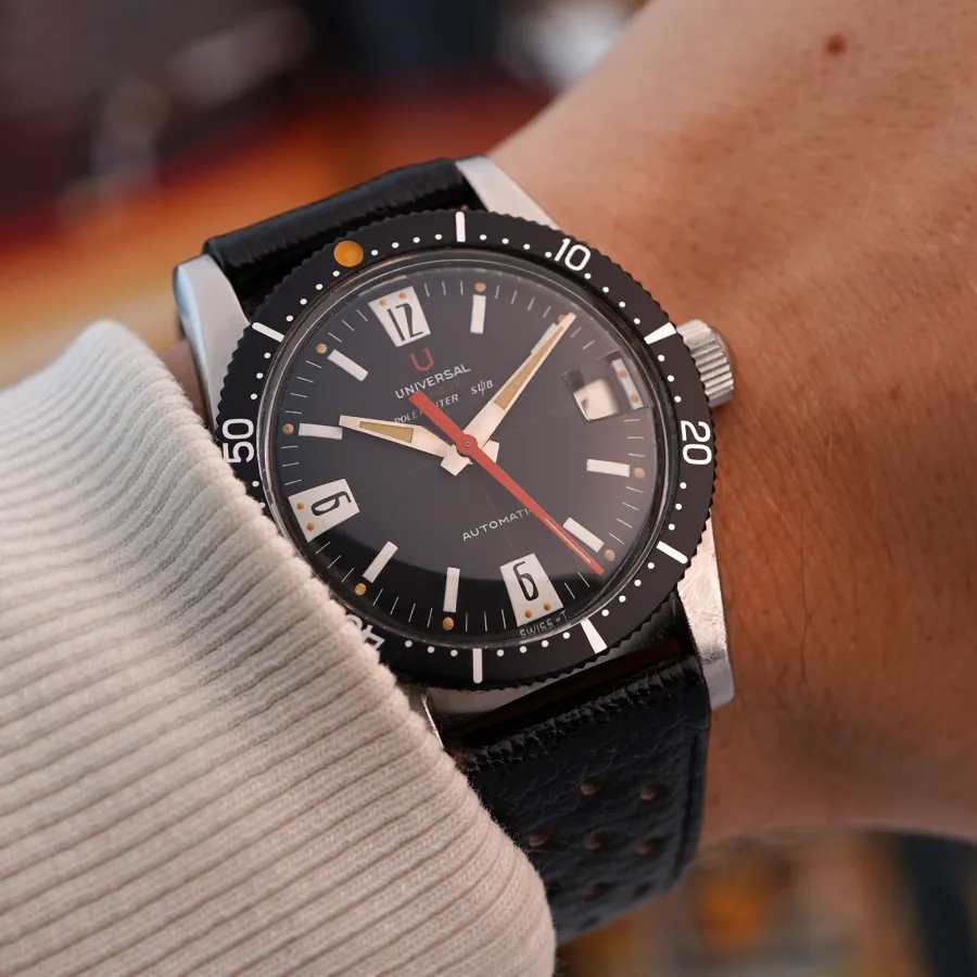 Universal Genève Polerouter Sub 869109/01 Unpolished - a true collector's piece