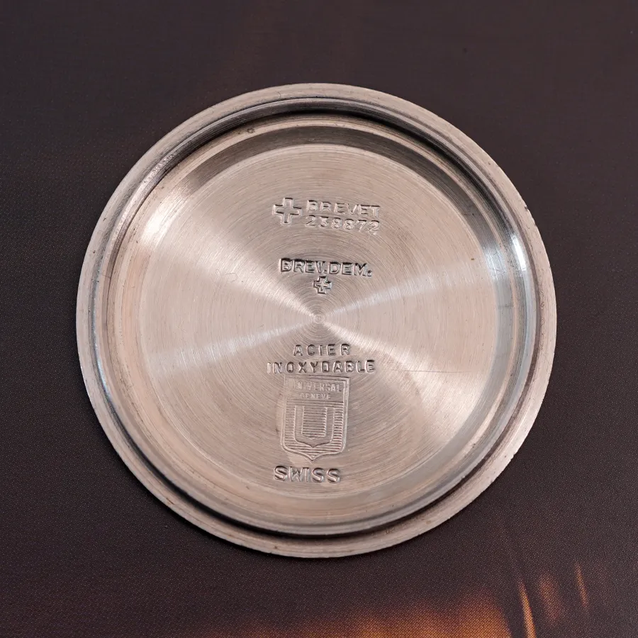 Universal Genève Polerouter Sub 869109/01 Unpolished - correct engravings inside the back