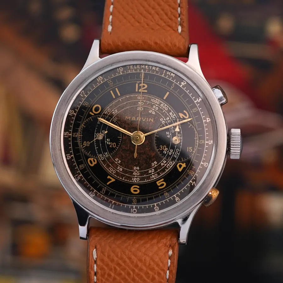 Marvin Chronograph Jumbo Tropical - impressive vintage chronograph from the 20th century