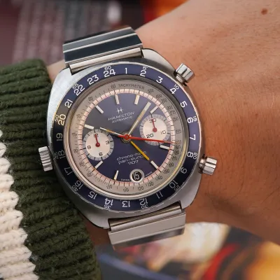 Vintage Hamilton Pan-Europ 707 111003-3 GMT