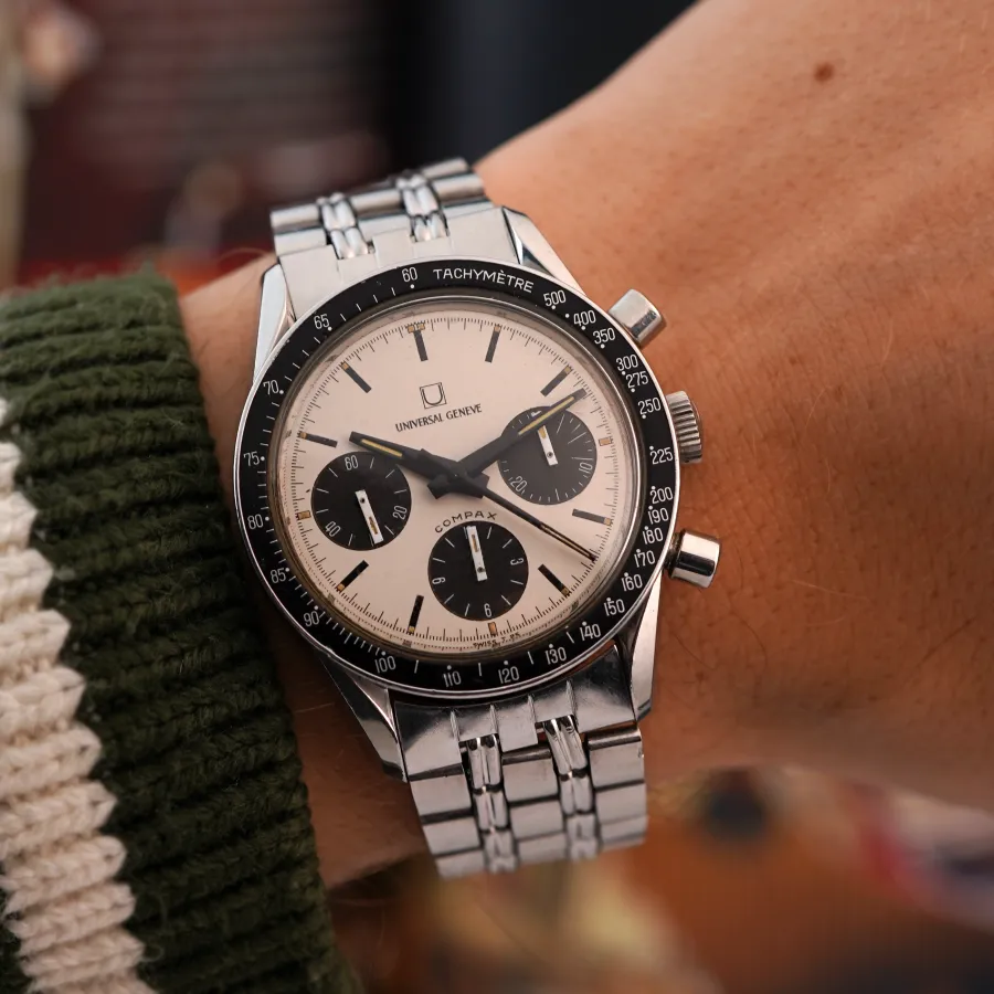 Universal Genève Compax 885103/02 Nina Rindt - MK2 - ikonisches Aussehen am Handgelenk