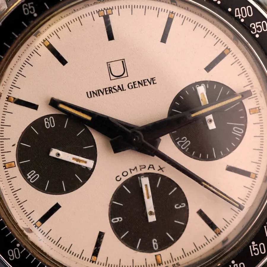 Universal Genève Compax 885103/02 Nina Rindt - MK2 - Panda-Zifferblatt in hervorragendem Zustand