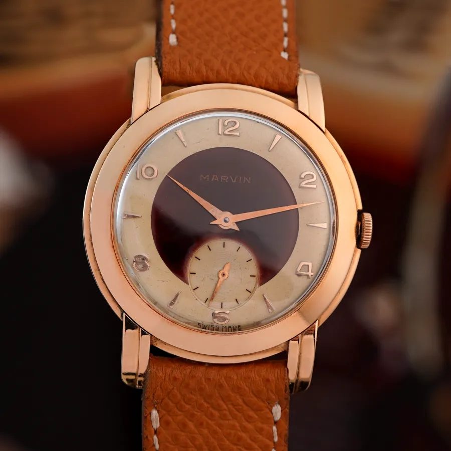 Marvin Time-Only - Purple Enamel Pink Gold