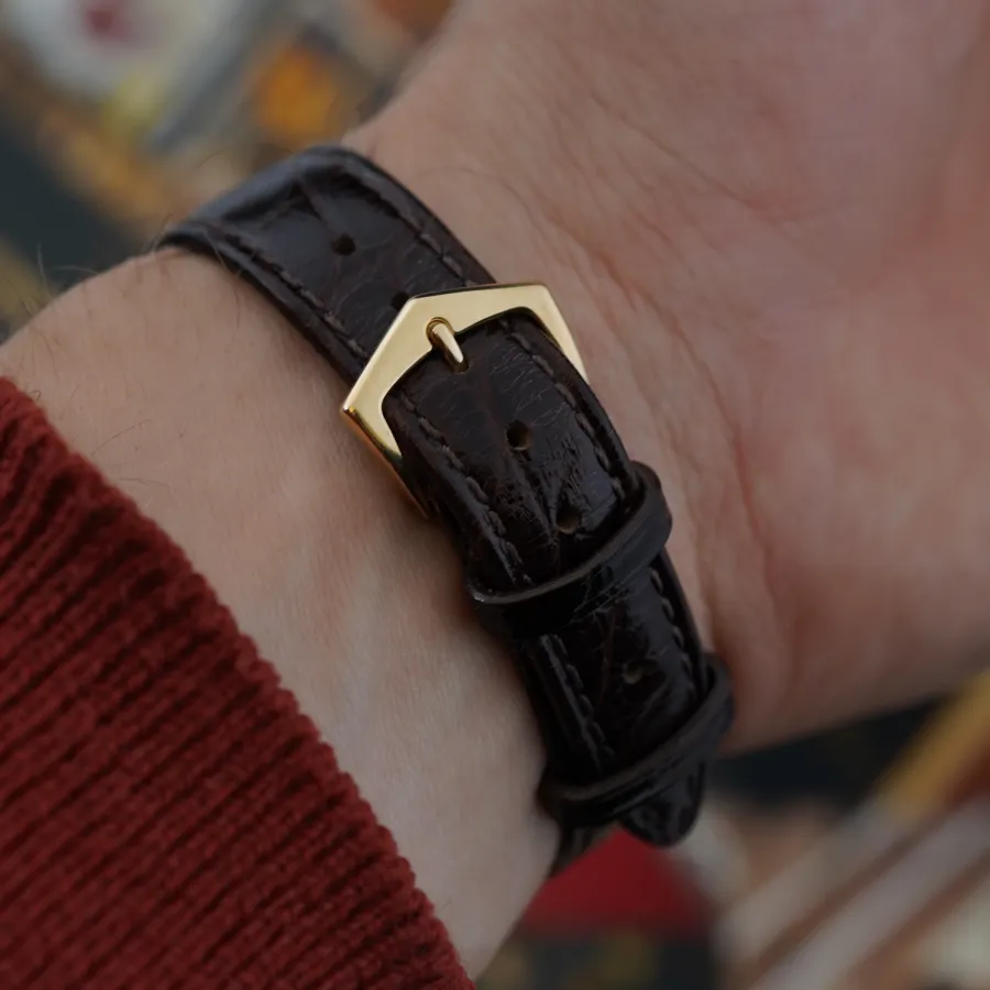 Patek Philippe Calatrava 2552 Disco Volante - original PP gold clasp
