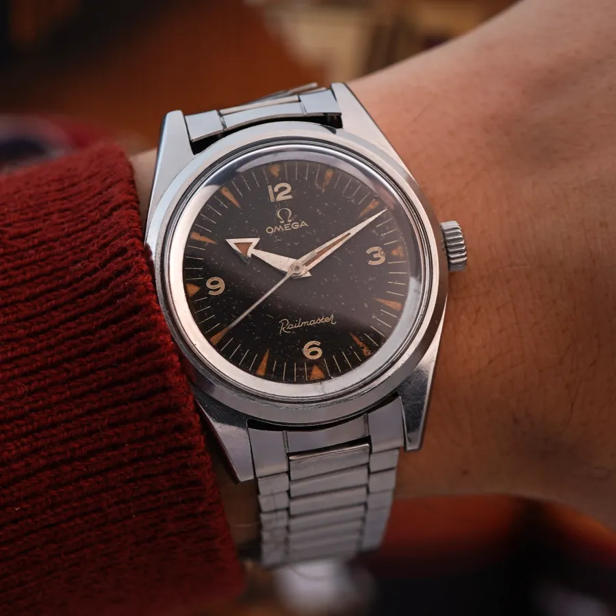Omega Railmaster CK 2914 - Stunning Patina - ikonischer Browd-Arrow Zeiger