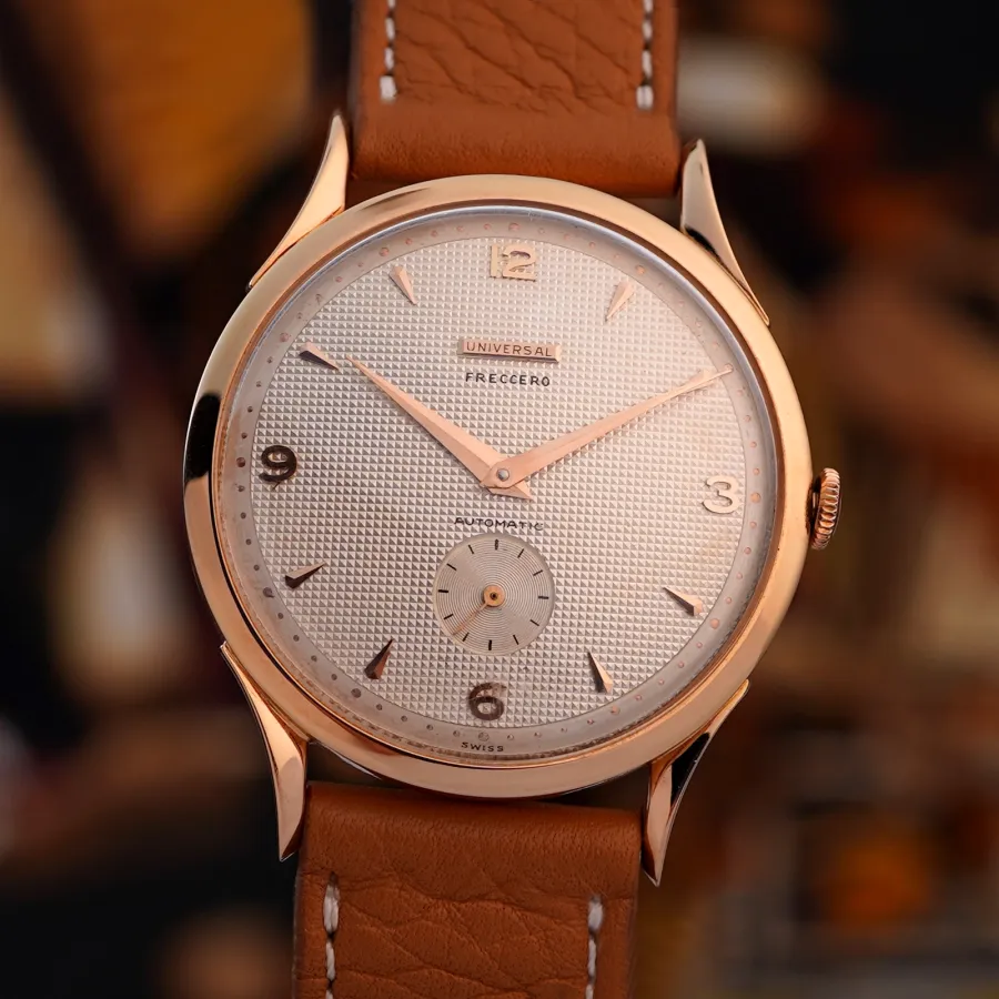 Universal Genève Freccero 10002 Honeycomb Dial - ultra-seltene Universal Genève Armbanduhr aus dem Jahr 1950