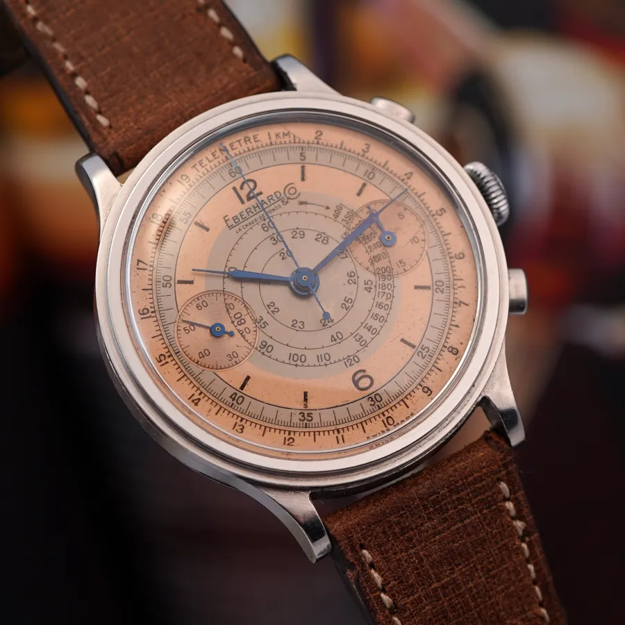 Eberhard Pre Extra Fort Salmon-Gray Dial - fantastic condition