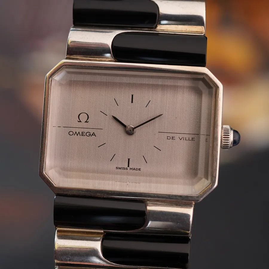 Omega DeVille 8272 Jeux d'Argent Emerald "Grima" - octagonal silver case