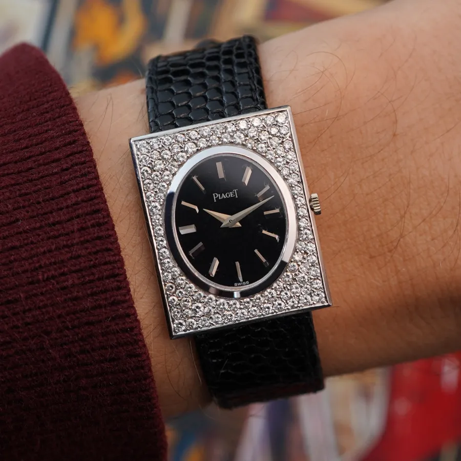 Piaget Dresswatch 918 White Gold - Diamonds - elegant vintage jewellery watch
