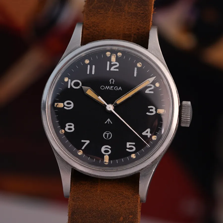 Omega British Military RAF 2777-1 SC - Thin Arrow Tritium - Armbanduhr der Royal Air Force