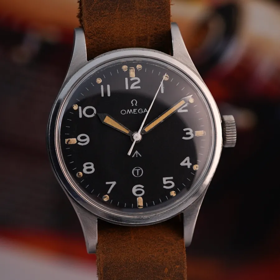 Omega British Military RAF 2777-1 SC - Thin Arrow Tritium - 37mm Edelstahl-Gehäuse