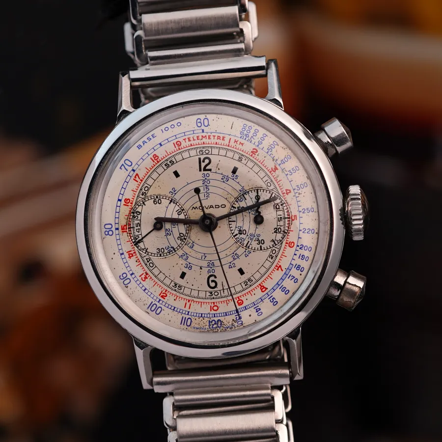 Movado M90 Chronograph 19008 - 35mm - seltene Größe - 35mm