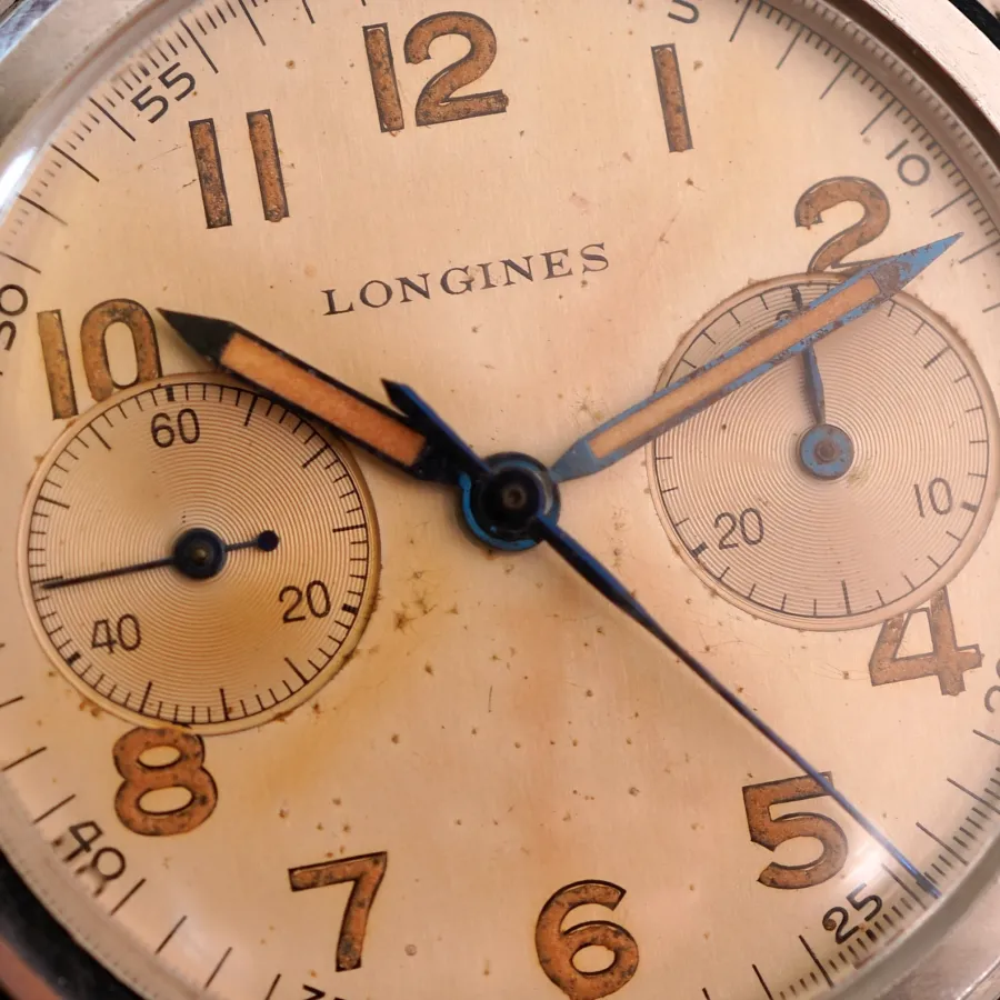 Longines Chronograph 4813 Cal. 13ZN - beautiful dial with original radium