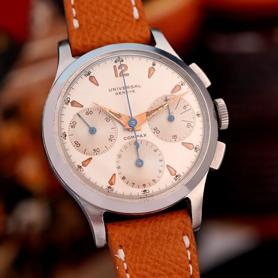 Universal Genève Compax 22493 Two-Tone Dial - 37mm stainless steel case