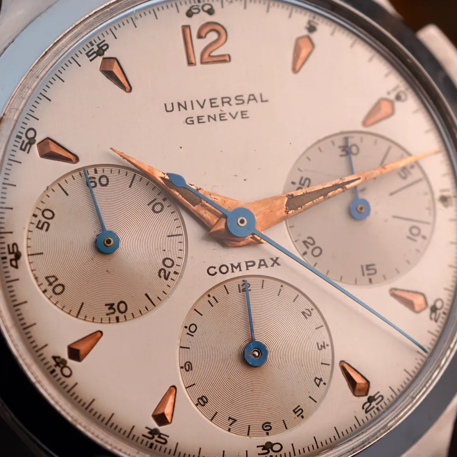 Universal Genève Compax 22493 Two-Tone Dial - great condition with light natural patina