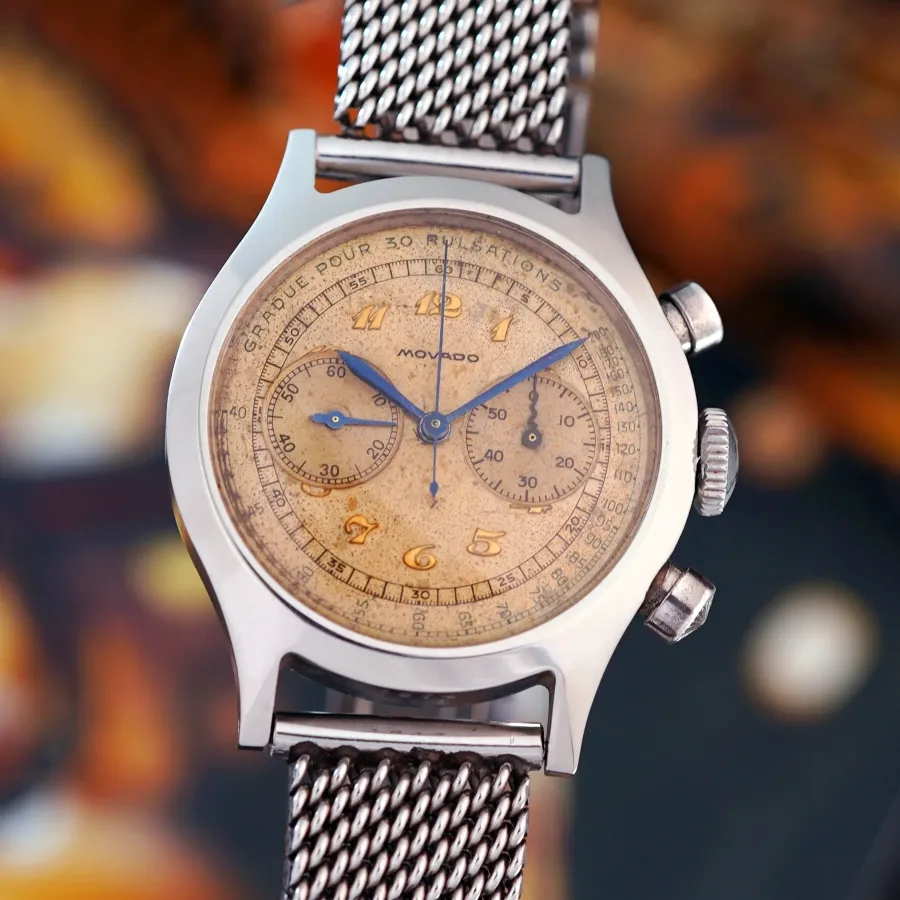 Movado M90 Chronograph 19008 Tasti Tondi - ultra rare chronograph from the 1950s