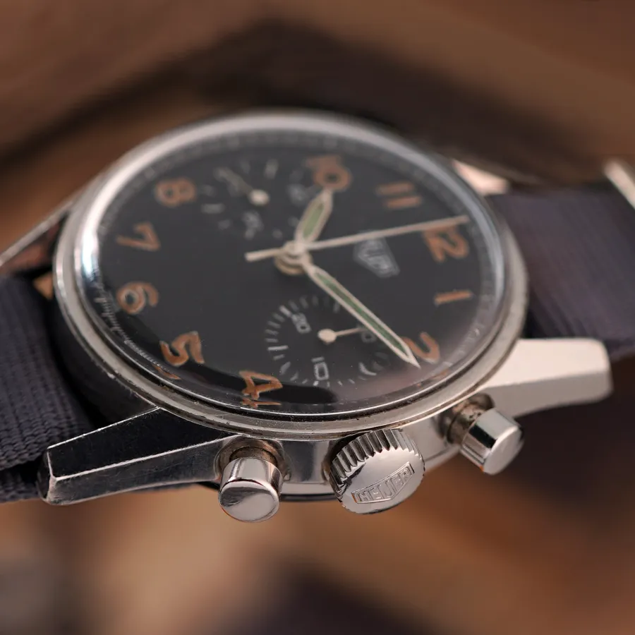 Heuer Carrera 7753 Belgian Air Force - sehr guter Gehäusezustand