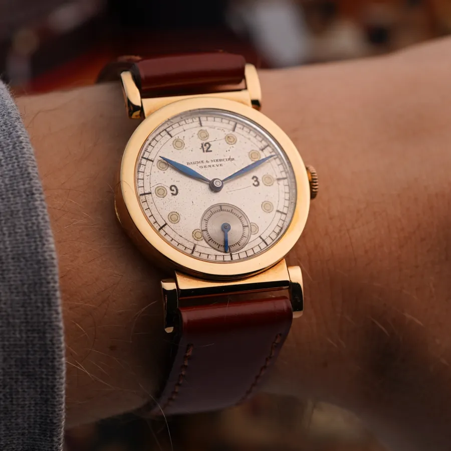 Baume & Mercier Time Only 18k Gold - Flexible Lugs - einer Uhr für eine stilvolle Persönlichkeit mit Sinn für das Ungewöhnliche