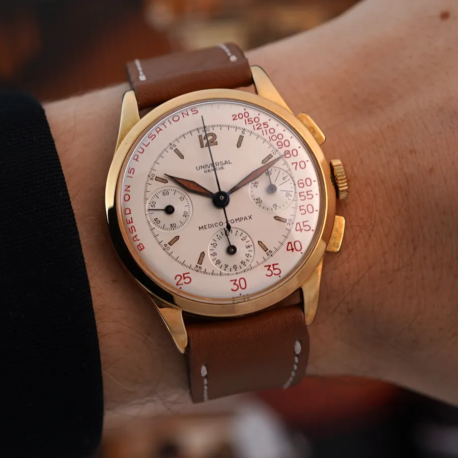 Universal Genève Medico Compax 124115 - historischer Ärzte-Chronograph