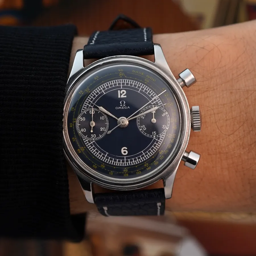 Omega Chronograph CK2077-2 Exotic Blue Dial - bemerkenswerte Ergänzung für jede Uhrensammlung