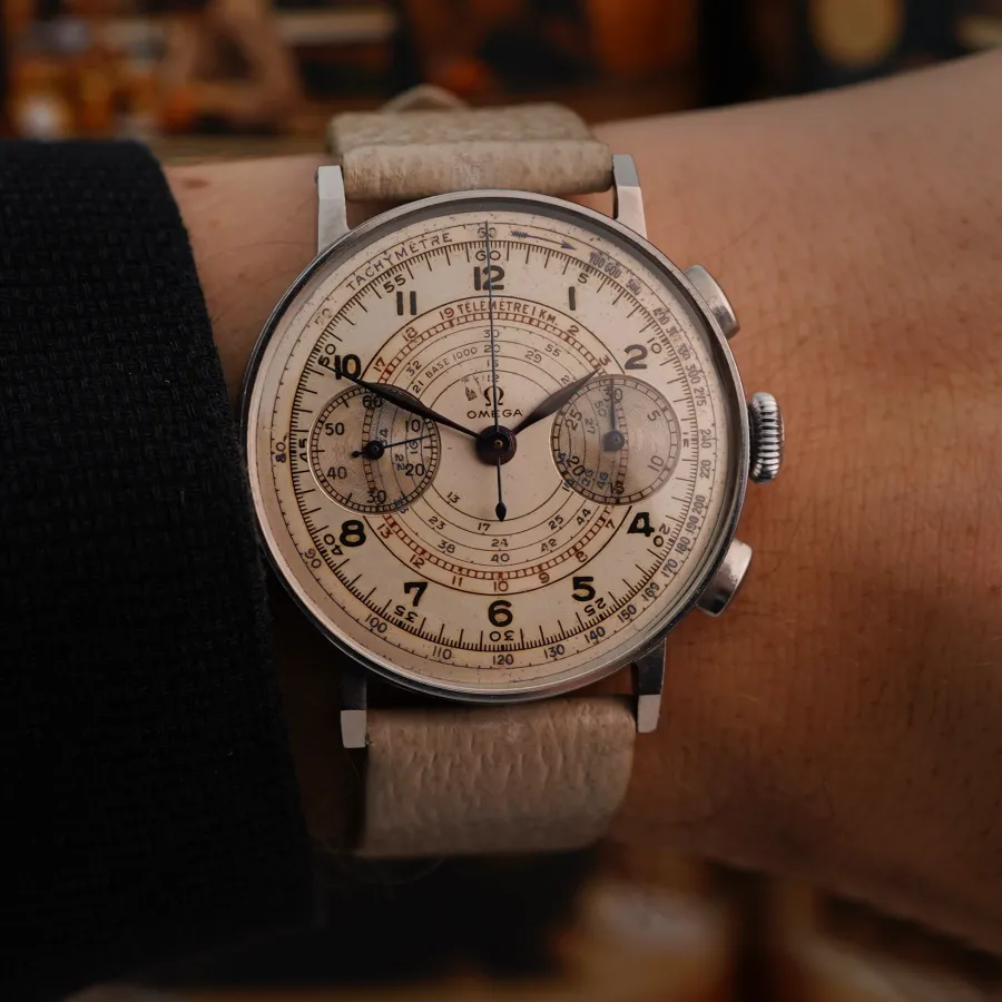 Omega Chronograph CK2393 Two-Tone Dial - frozen history on the wrist