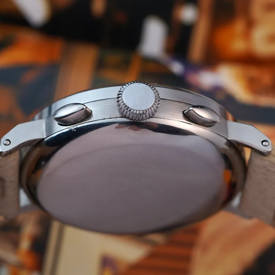 Omega Chronograph CK2393 Two-Tone Dial - olive pushers