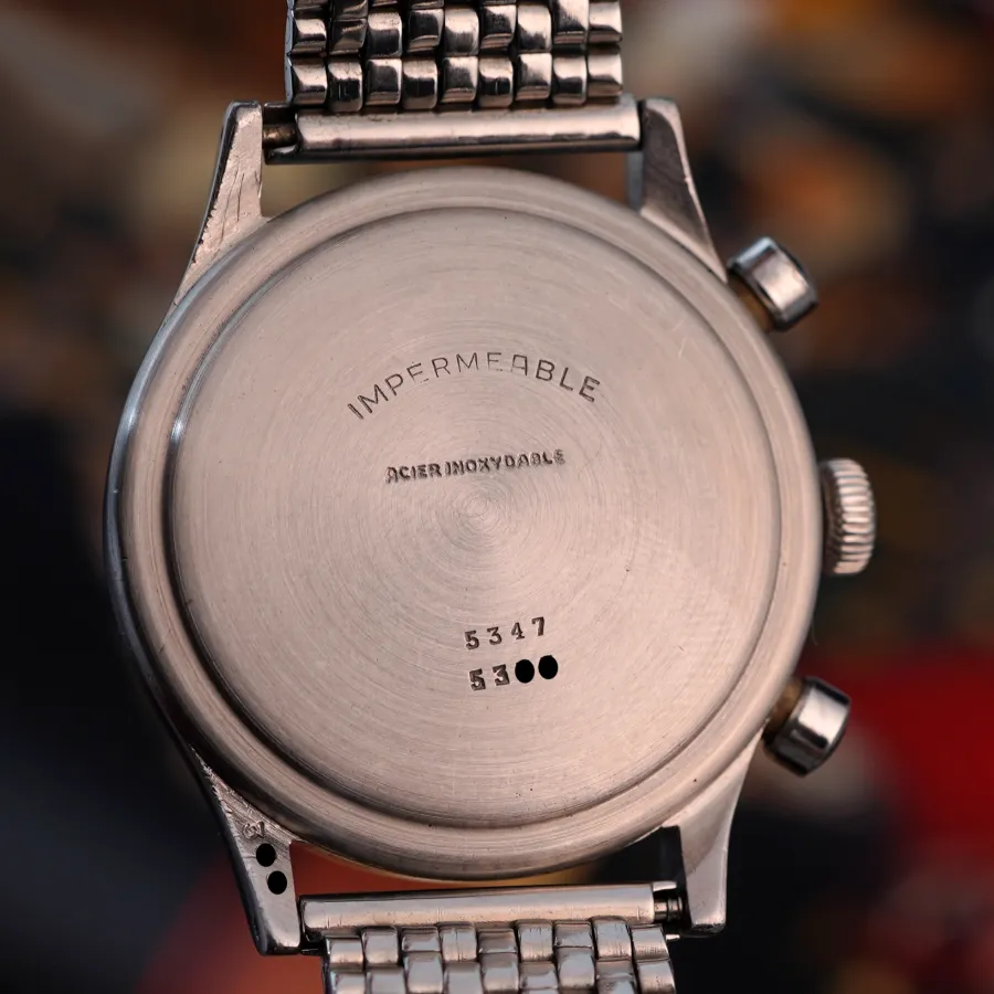 Vetta Ermetico Chronograph 5347 Two-Tone Dial - intact engravings on the back