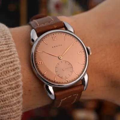 Zenith 1950s Dresswatch - Salmon Dial