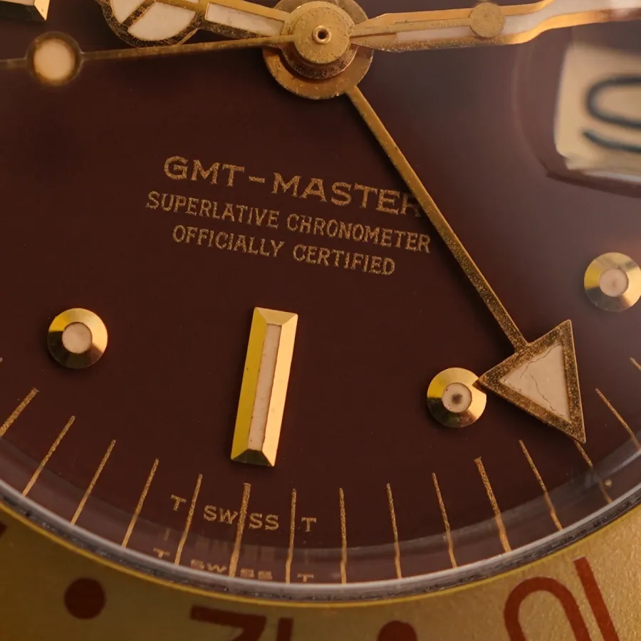 Rolex GMT Master 1675/3 Root Beer - perfect gilt print