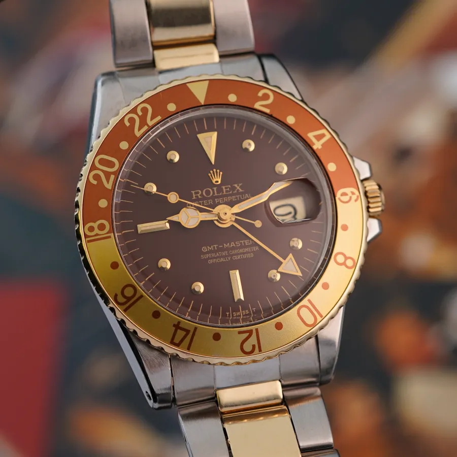 Rolex GMT Master 1675/3 Root Beer - caramel brown rotating bezel