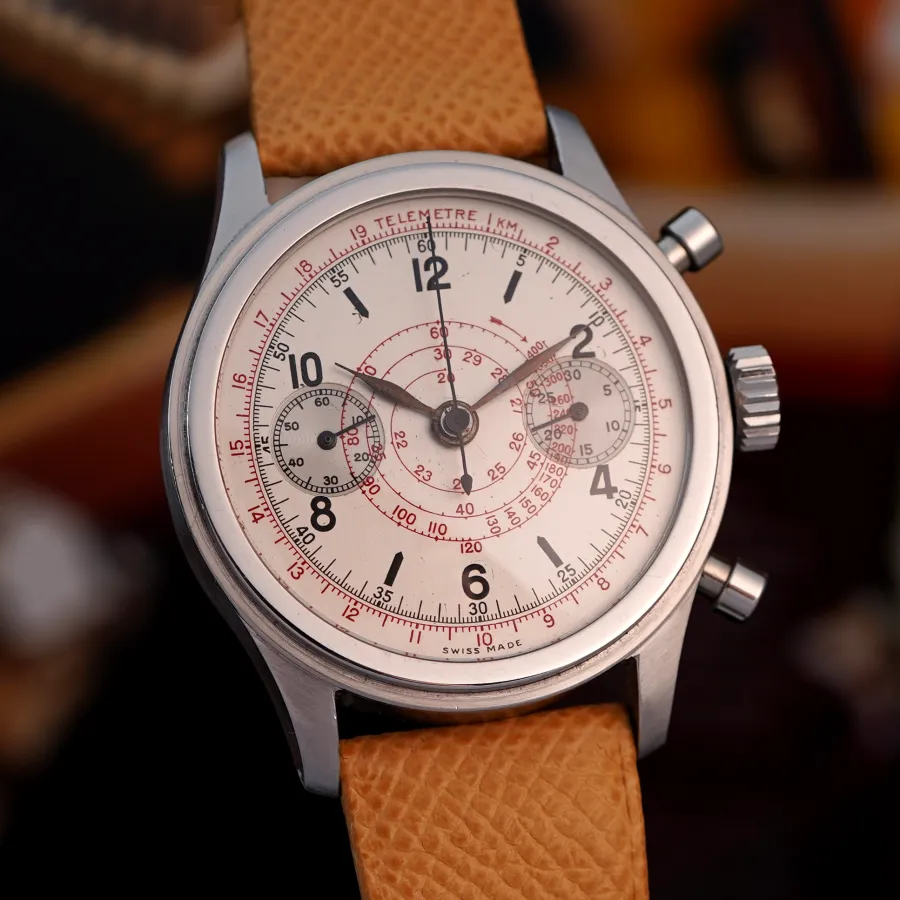 Valjoux Flieger Chronograph Caliber 22 - 38mm - 38mm case