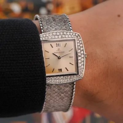 Vintage Jaeger-LeCoultre 1960s White Gold Diamonds