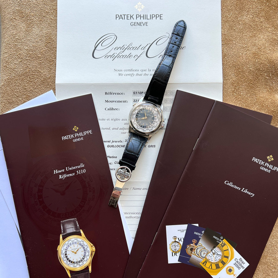 Patek Philippe World Time 5110P Full Set - vollständiges Zubehör