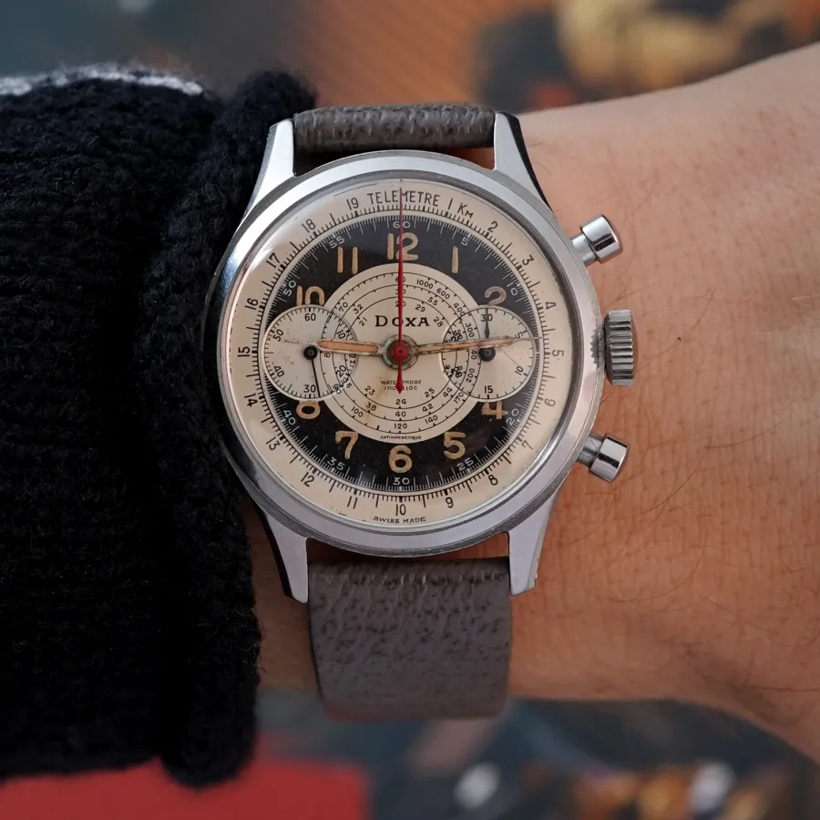 Doxa Chronograph Exotic Two-Tone Dial