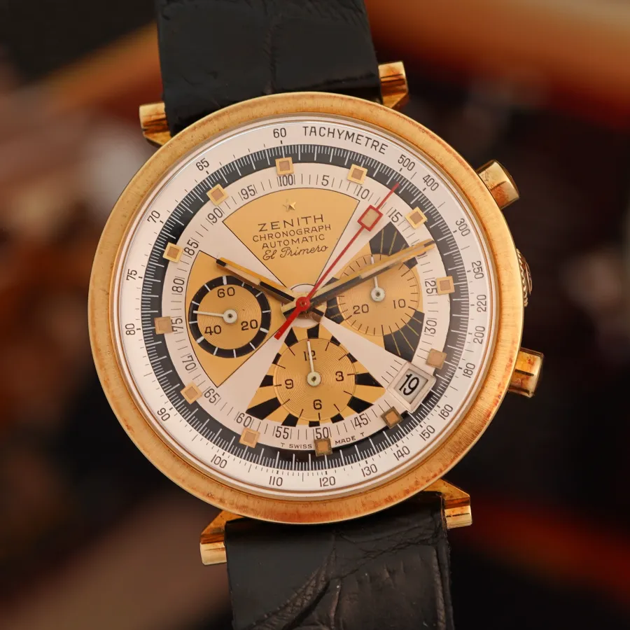 Zenith El Primero G383 Poker Chip - 18k Goldgehäuse, 40mm Durchmesser