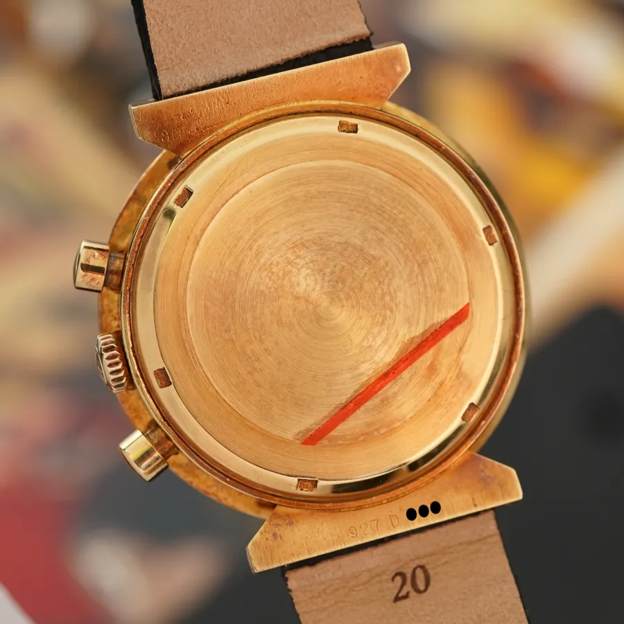 Zenith El Primero G383 Poker Chip - intakte Seriennummer auf dem Bandanstoß