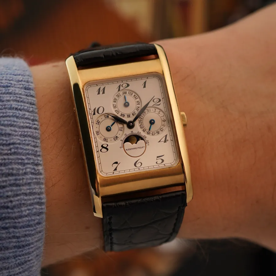 Audemars Piguet Ewiger Kalender 25682BA Breguet Nummern - seltener komplizierter Zeitmesser aus den 1990er Jahren