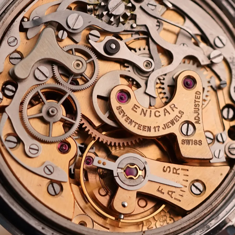 Enicar Chronograph 2303 - Handaufzugskaliber Valjoux 72