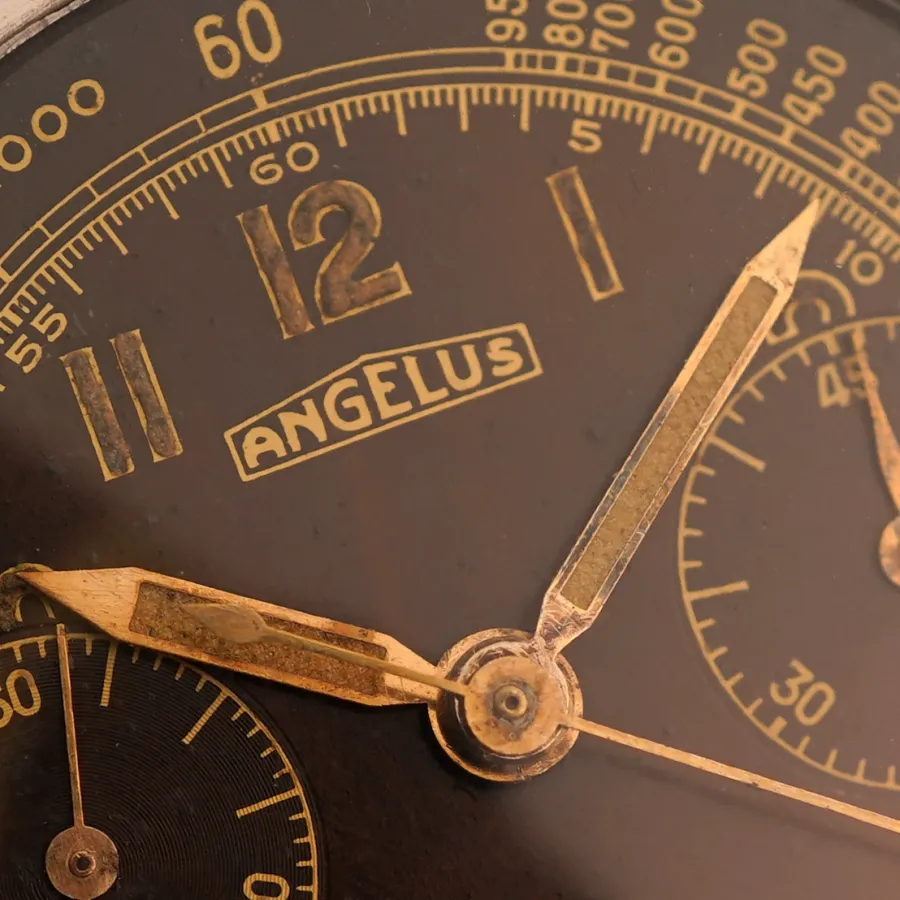 Angelus Flieger-Chronograph Tropical Dial - Tropical-Zifferblatt